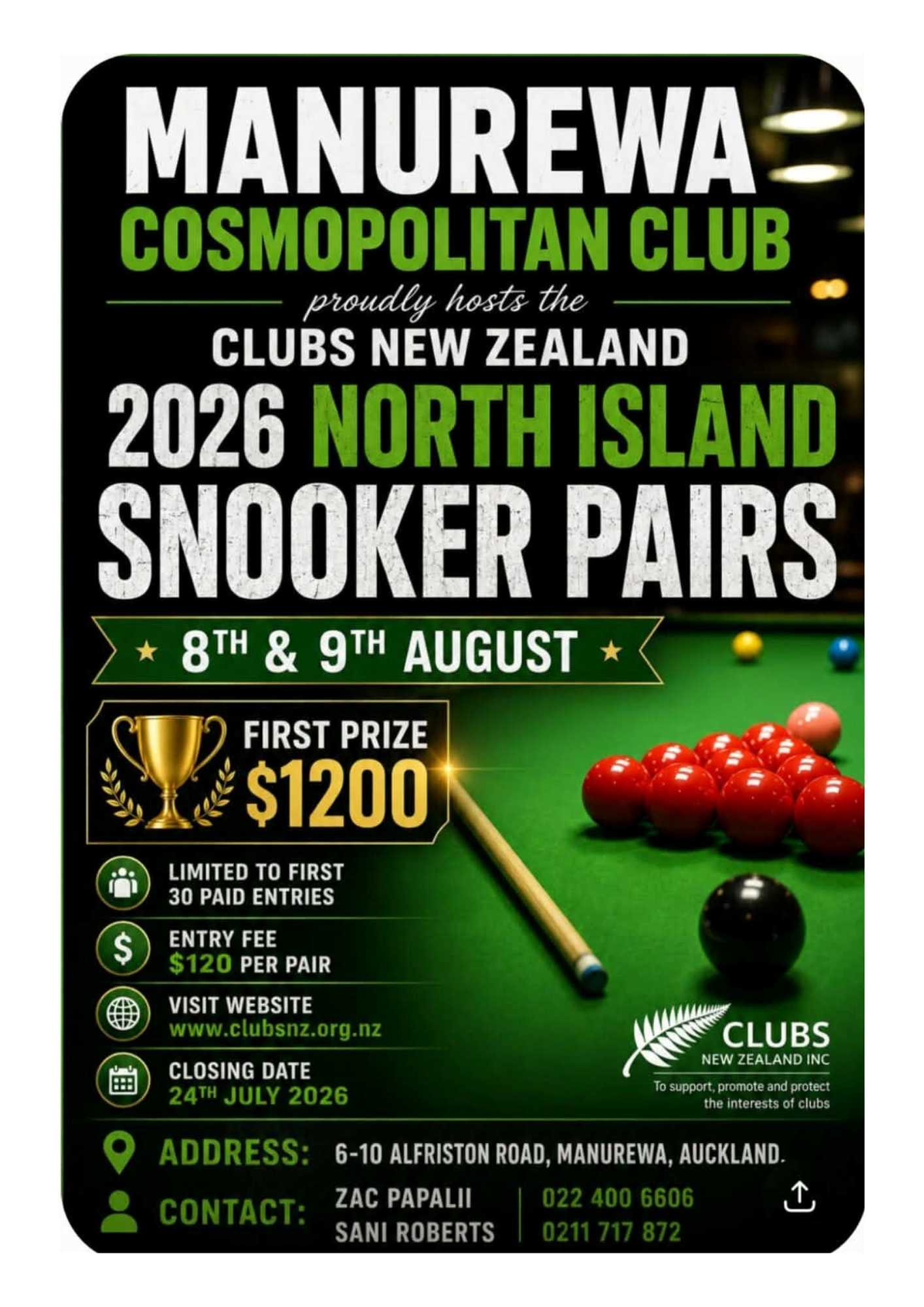 NI Snooker Pairs